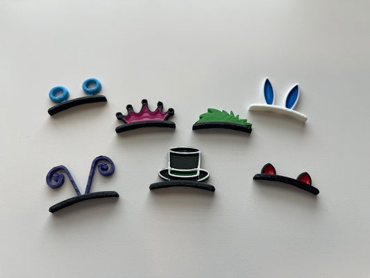 NEW Stick on head pieces - Choose your color!